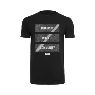 Image of Merchcode Integrity Respect Community TEE Print Tshirt, Men&#039;s, Size: Large, Black