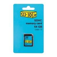 Image of 123 3D SDXC class 10 memory card 64GB