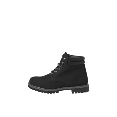 Image of Jack &amp; Jones Jfwstanton Laceup ankle boots, Men&#039;s, Size: 8, Anthracite Nubuck
