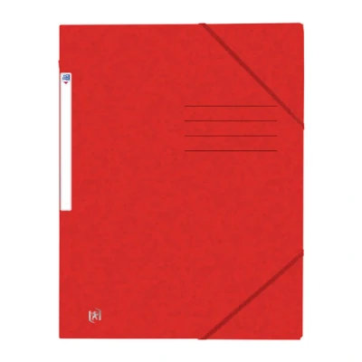Image of Oxford 10 x A4 Corner Folder Cardboard Red