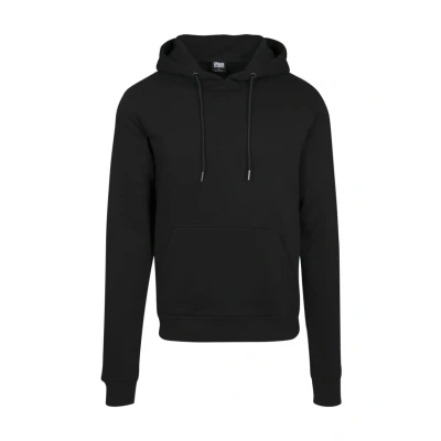 Image of Urban Classics Basic Terry Hoodie, Men&#039;s, Size: Medium, Black