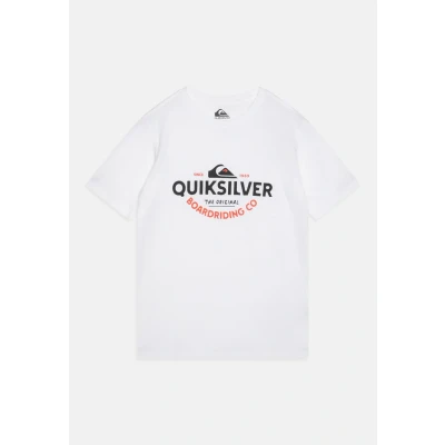 Image of Quiksilver Typed OUT Unisex Print Tshirt for kids, Size: 8y, White