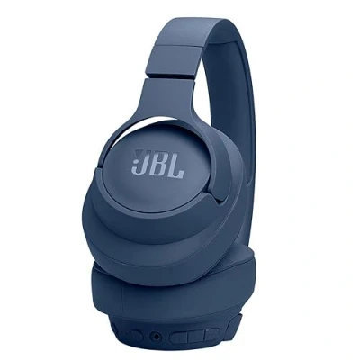 Image of JBL Tune 770NC Wireless Over Ear Headphones, with Adaptive Noise Cancelling, Bluetooth and 70 hours Battery Life, in Blue