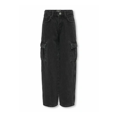 Image of Kids ONLY MIT Weitem BEIN Relaxed fit jeans for kids, Size: 6y, Washed black