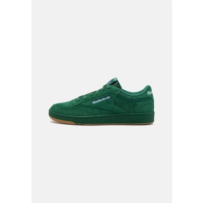 Image of Reebok Classic CLUB C 85 Unisex Trainers, Size: 12, Dark green/light brown Suede