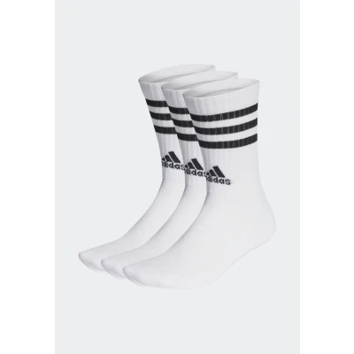 Image of adidas Performance 3 Stripes CREW PACK Sports socks White black, Size: Medium, black