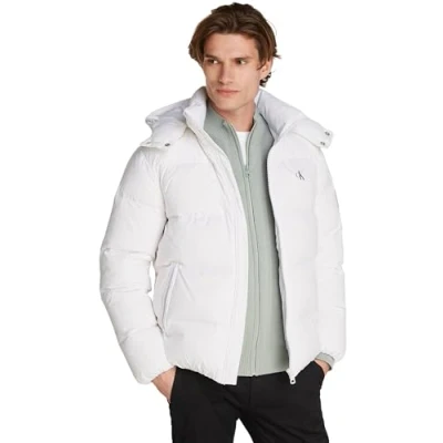 Image of Calvin Klein Jeans Essentials Jacket Down jacket, Men&#039;s, Size: 3XL, Bright white