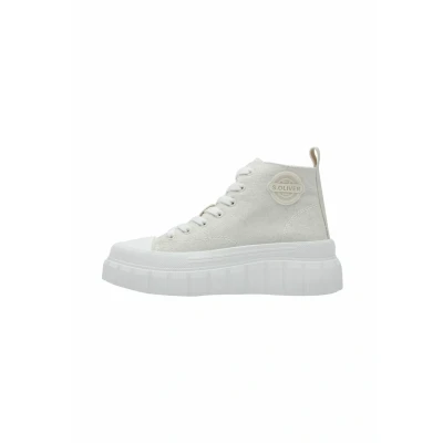 Image of s.Oliver Damen Sneaker High Cut zum Schnüren, beige (BEIGE), 39