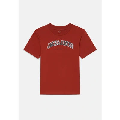 Image of Jack &amp; Jones Junior Jjecaleb TEE O NECK Print Tshirt for kids, Size: 8y, Burnt henna
