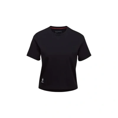 Image of Mammut Massone Cropped Patch Basic Tshirt, Women&#039;s, Size: XL, Black