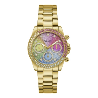 Image of Guess Ladies Dress Watch goldcoloured, Women&#039;s, Size: One Size, Gold coloured