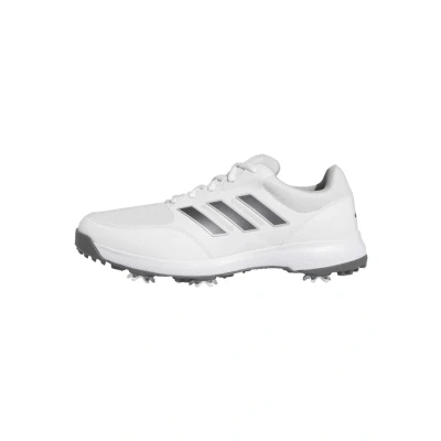 Image of adidas Golf TECH Response 3.0 WIDE shoes cloud white dark silver metallic metallic, Men&#039;s, Size: 6.5 Synthetics/textile