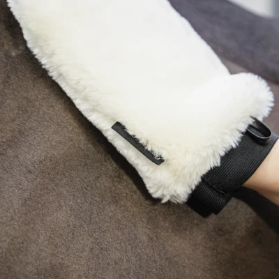 Image of Grooming Deluxe Sheepskin Glove