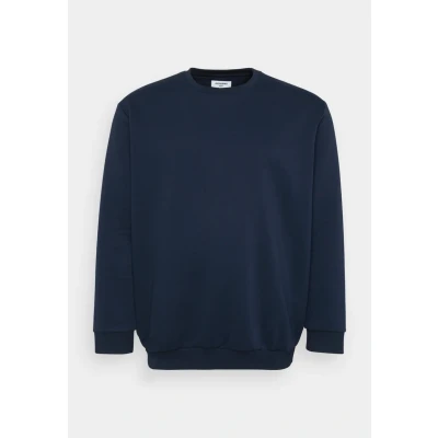 Image of JACK &amp; JONES Men&#039;s Jjebradley Sweat Crew Noos Pls, Navy, 6XL Plus