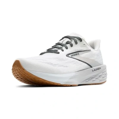 Image of Brooks Launch 11 Road running shoes, Men&#039;s, Size: 13, White grey black Textile
