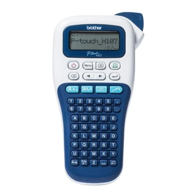 Image of Brother PT H107B Portable Labelling Machine for Home and Office, up to 12 mm, Print Speed 20 mm/sec
