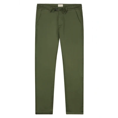 Image of Dstrezzed Men&#039;s Lancaster Twill Knit Tapered Jogger Pants, Dark army., 34W / 34L
