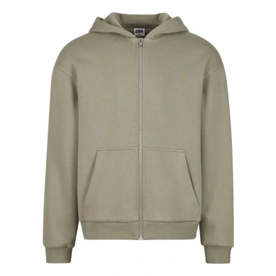 Image of Urban Classics Zipup sweatshirt, Men&#039;s, Size: 4XL, Paleolive