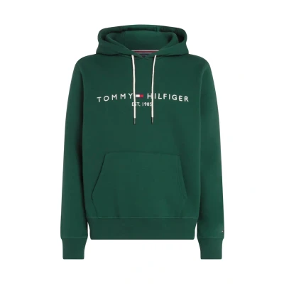 Image of Tommy Hilfiger LOGO Hoodie, Men&#039;s, Size: XS, Ornamental green