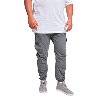 Image of Urban Classics Jogging Cargo trousers, Men&#039;s, Size: 4XL, Darkgrey