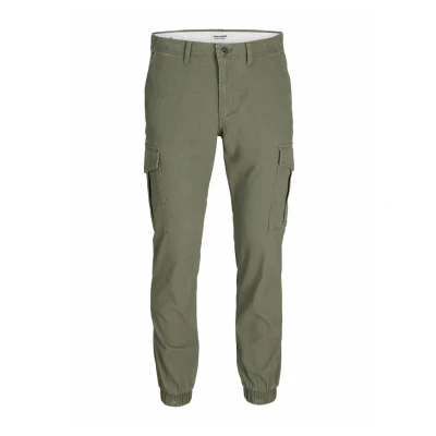 Image of Jack &amp; Jones Jjimarco Jjjoe Cuffed Cargo trousers, Men&#039;s, Size: 29, Dusty olive