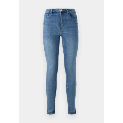 Image of VERO MODA Women&#039;s Vmsophia Hr Skinny Jeans Gu3288 Ga Noos Trouser, Medium Blue (Medium Denim), S / 32L, 32L