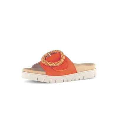 Image of Gabor Slippers, Women&#039;s, Size: 4, Pumpkin Suede