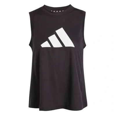 Image of adidas Performance LOGO Top, Women&#039;s, Size: XS, Black/white