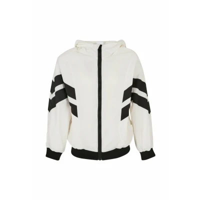 Image of Urban Classics Crinkle Batwing Summer jacket for kids, Size: 7 8y, White black