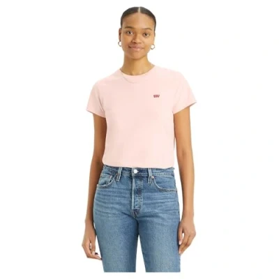 Image of Levi&#039;s Perfect TEE Print Tshirt, Women&#039;s, Size: Large, Pink lavender