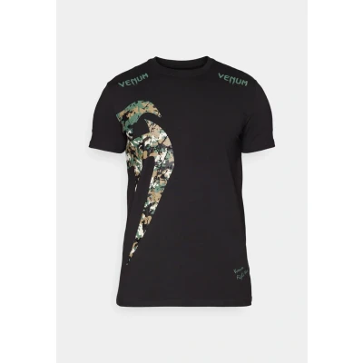 Image of Venum Original Giant Print Tshirt, Men&#039;s, Size: Large, Black/forest