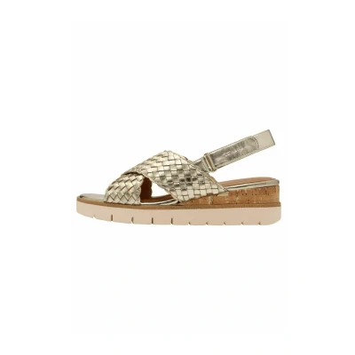 Image of Tamaris Platform sandals, Women&#039;s, Size: 3.5, Light gold shoes