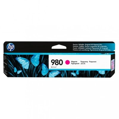 Image of HP D8J08A 980 Original Ink Cartridge, Magenta, Single Pack