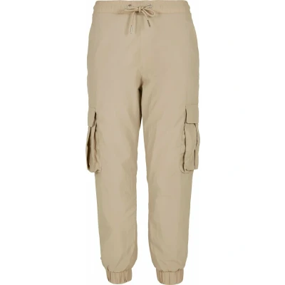 Image of Urban Classics HIGH Waist Crinkle Cargo trousers, Size: 3XL, Concrete