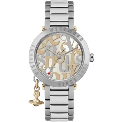 Image of Vivienne Westwood Logomania Watch, Women&#039;s, Size: ONE, Bicolor
