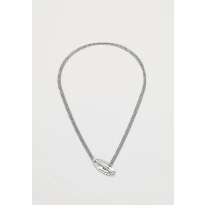 Image of Diesel Chain Necklace silvertone, Men&#039;s, Size: One Size, Silver tone