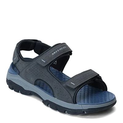 Image of Skechers Men&#039;s Tresmen Sandals, Charcoal, 9 UK