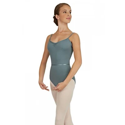 Image of Capezio Pinch Front Camisole Leotard For Women, Stylish Dance &amp; Gymnast With Elegant Detailing and Straps,Dance Women Can Wear Ballet Other Styles Black,L (Large)