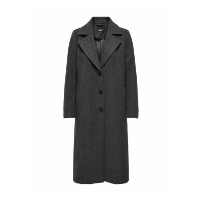 Image of ONLY Onlemma LIFE REG Classic coat, Women&#039;s, Size: XS, Dark grey melange