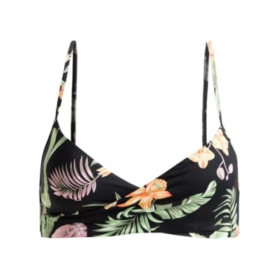 Image of Roxy Classics WRAP Bikini top, Women&#039;s, Size: Large, Anthracite island escape