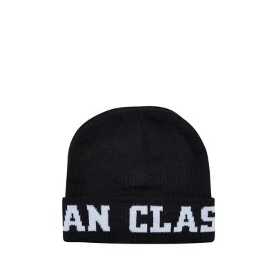 Image of Urban Classics LOGO Jaquard Beanie, Size: One Size, Black