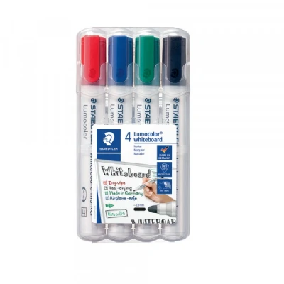 Image of STAEDTLER 351 WP4 1 Lumocolor Whiteboard Marker Bullet Tip (Pack of 4)