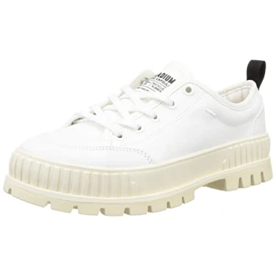 Image of Palladium Pallashock Unisex Trainers, Size: 11, Star white Textile