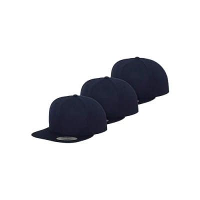 Image of Flexfit Snapback 3PACK Cap, Size: One Size, navy