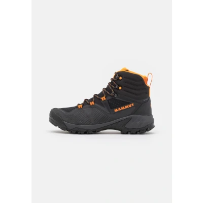 Image of Mammut Sapuen HIGH GTX Hiking shoes, Men&#039;s, Size: 11.5, Black/dark radiant Leather and textile