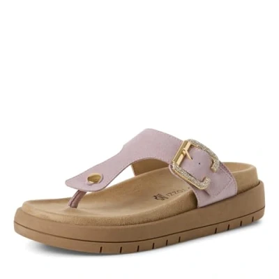 Image of Marco Tozzi Pantolette Tbar sandals, Women&#039;s, Size: 390, Lavender shoes