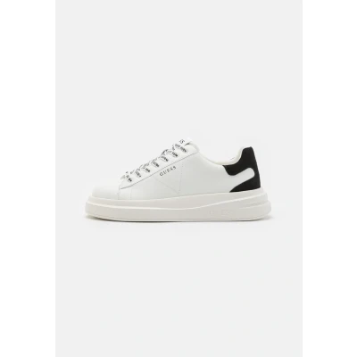 Image of Guess ELBA Trainers, Men&#039;s, Size: 7.5, White/black Leather