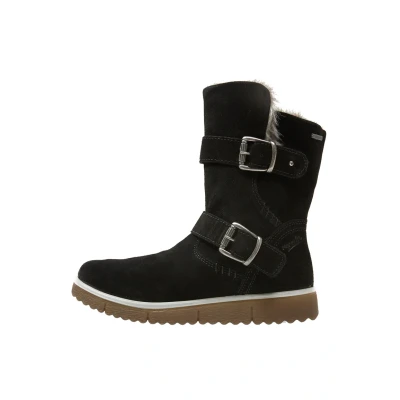 Image of Superfit LORA Cowboy/biker ankle boot for kids, Size: 1, Black Suede