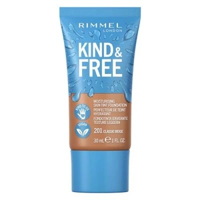 Image of Rimmel Kind and Free Skin Tint Moisturising Foundation 30ml (Various Shades) Classic Beige