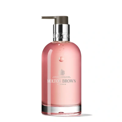 Image of Molton Brown Delicious Rhubarb and Rose Fine Liquid Hand Wash in Glass Bottle 200ml